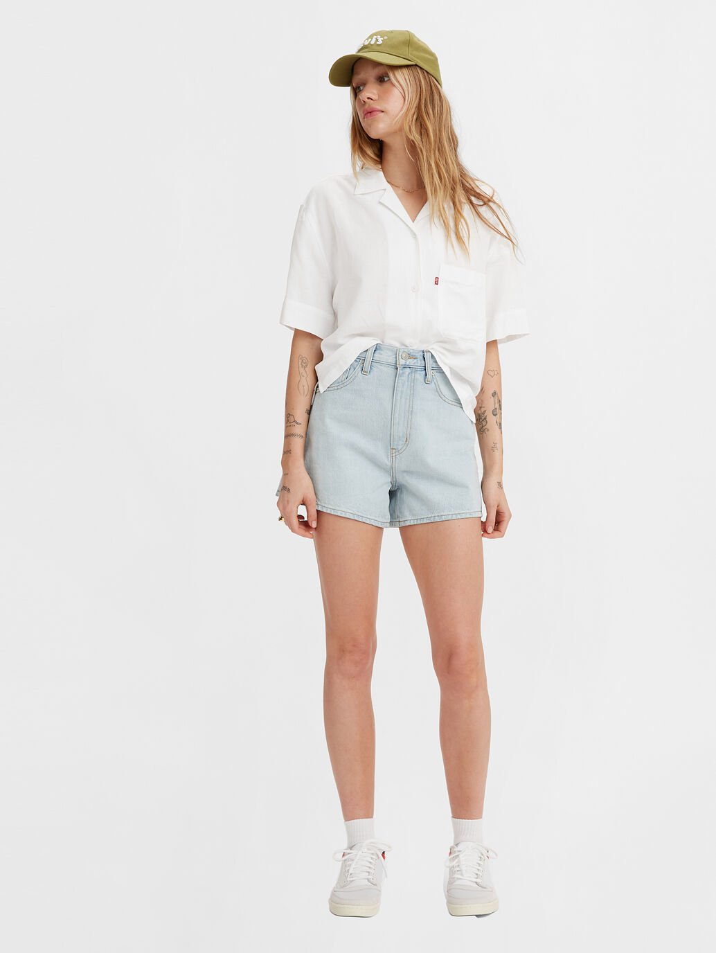 Levi High Waisted Mom Shorts