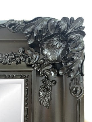 Rembrandt Black Ornate Bevelled Mirror
