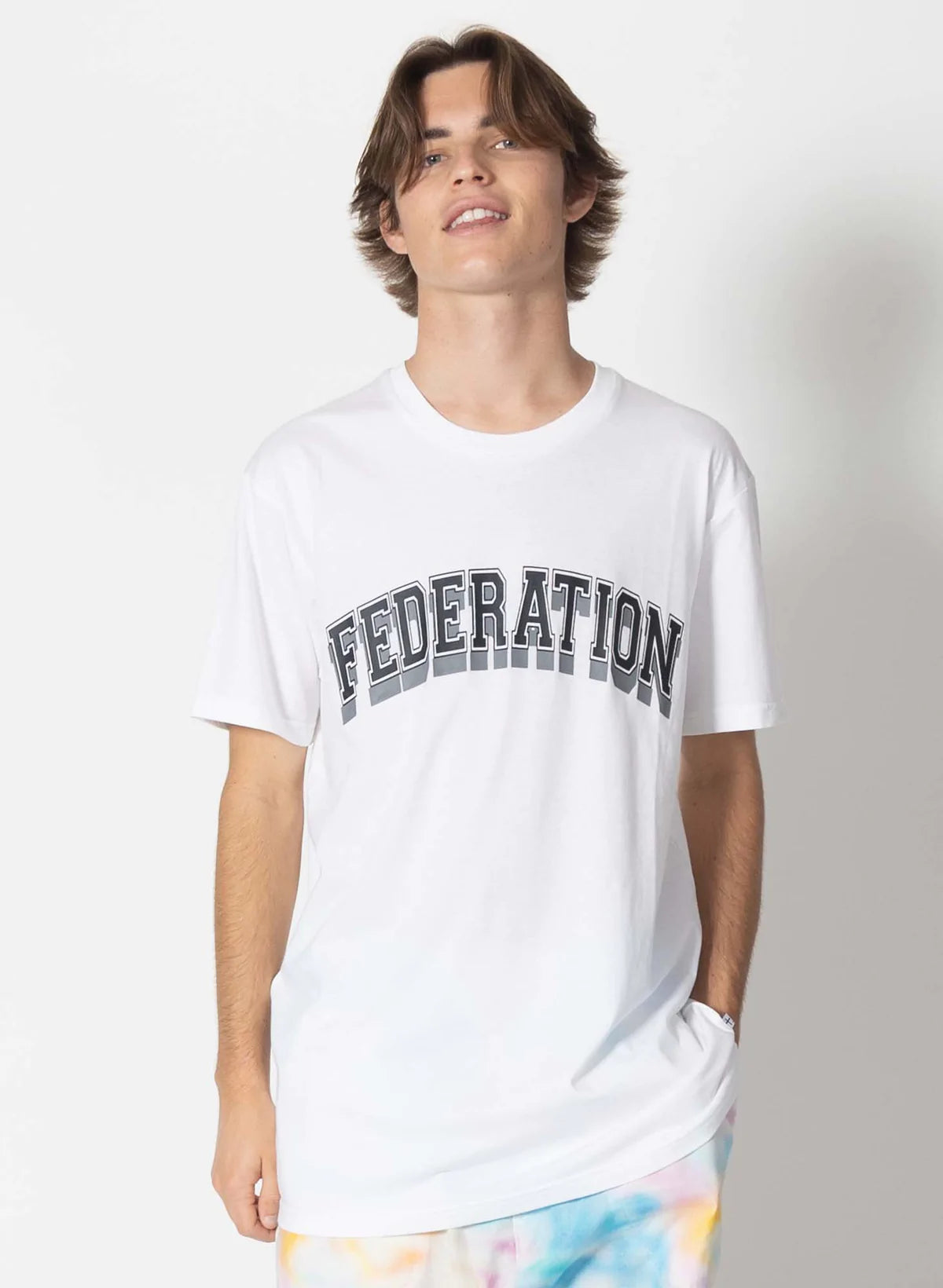 Federation Aye Tee Shadowed White