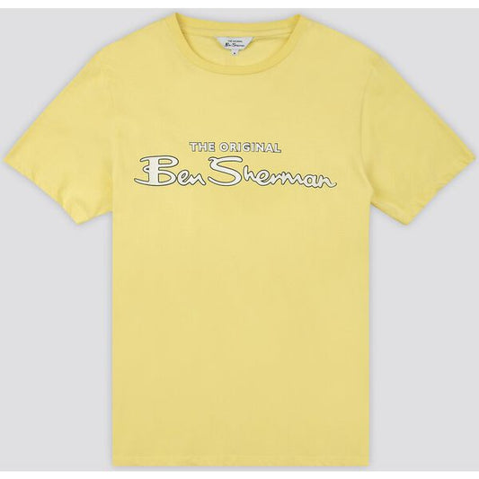 Ben Sherman SIGNATURE LOGO TEE - Lemon