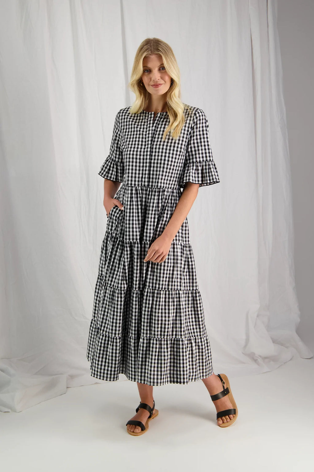 Tuesday Bridie Dress in Checkmate
