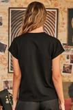 Cooper C Flowers Tee Shirt Black