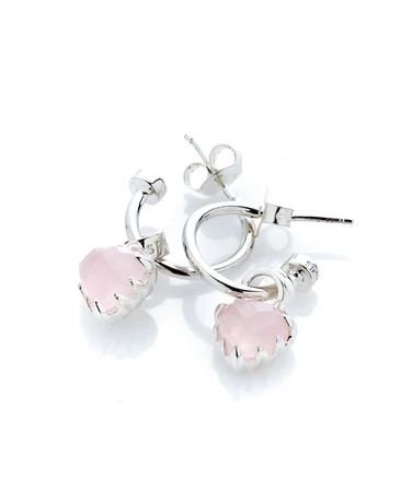 Stolen Love Anchor Earring Rose Quartz