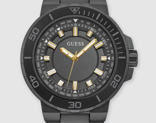 Guess Watch Track Black with Black Bracelet