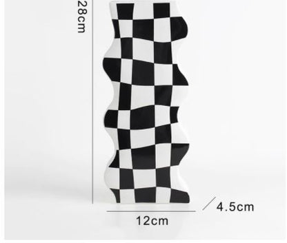 Sisters Matter Checker Vase