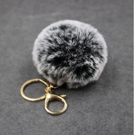 Sisters Matter Fluffy Pom Pom Key Rings