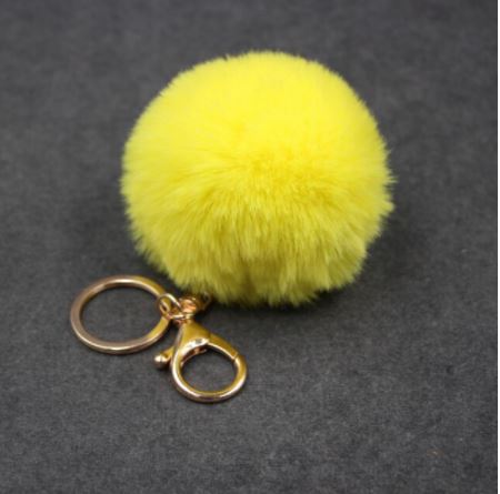 Sisters Matter Fluffy Pom Pom Key Rings