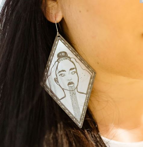 Nichola  Hiwa-i-Te-Rangi Matariki Diamond Earrings