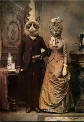 Sisters Matter Art - The Purr-fect Classical Couple