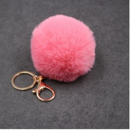 Sisters Matter Fluffy Pom Pom Key Rings