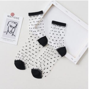 Sisters Matter Designer Silk Lace Socks
