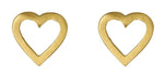 Pilgrim Jewellery Sophia Pi Studs - Outline - Gold Plated