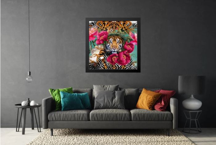 Victoria Jane Peony Tiger Wall Art