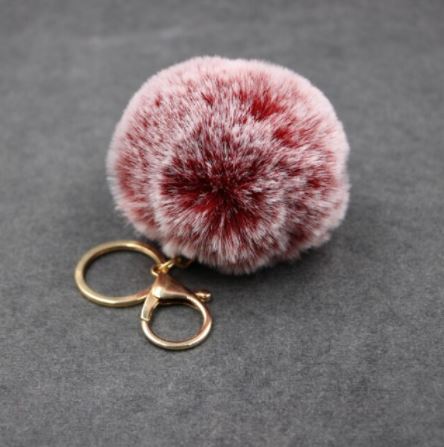 Sisters Matter Fluffy Pom Pom Key Rings