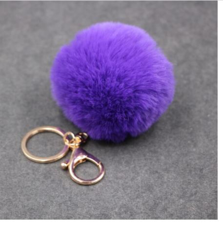 Sisters Matter Fluffy Pom Pom Key Rings