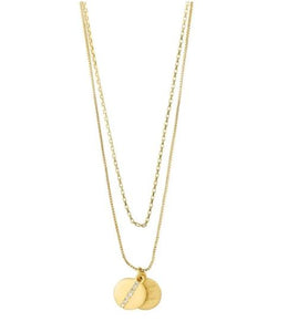 Pilgrim Jewellery Casey Necklace - Gold Plated Crystal