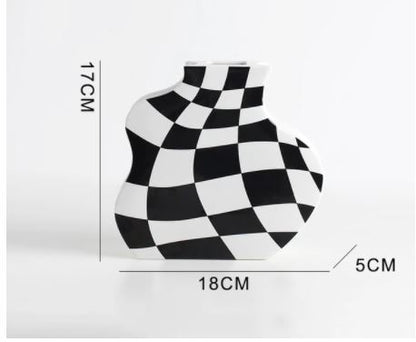 Sisters Matter Checker Vase