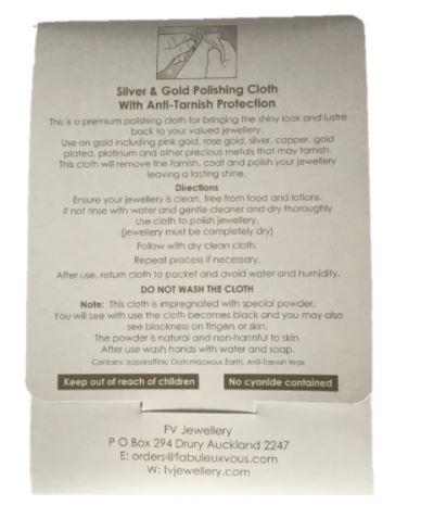 Fabuleux Vous Silver & Gold Polishing Cloth