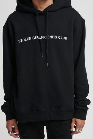 Stolen Girlfriends Club Texrt Logo Black Hoodie