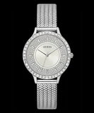 Guess Watch Soiree Silver with Sliver Mesh Strap