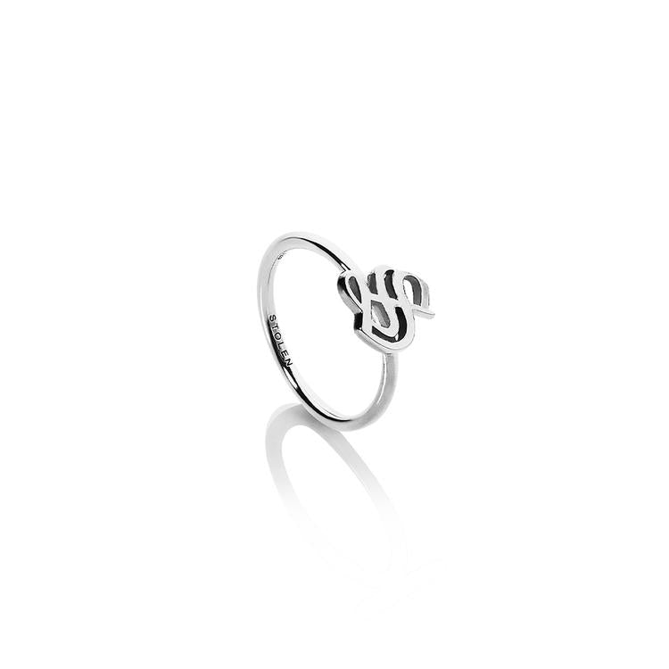 Stolen Girlfriends Club Gothic Stamp Stacker Ring