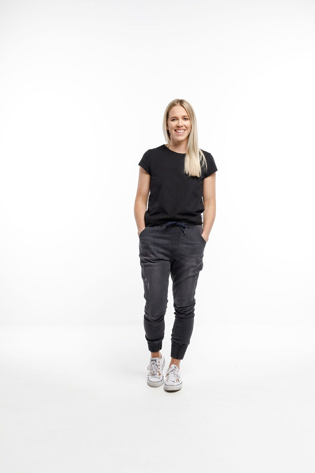 Home-Lee Weekender Jeans - Charcoal Black Wash