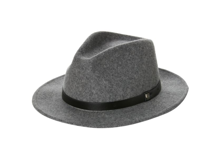 Brixton Messer Fedora - Heather Grey