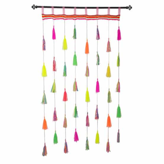 Shed Multi Colour Tassel Curtain