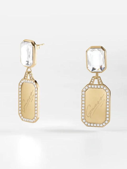 Guess Jewellery Crystal & Tag Earring