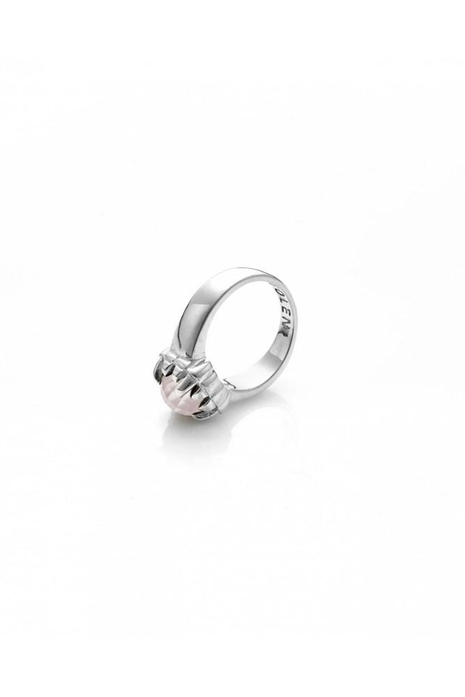 Stolen Girlfriends Club Baby Claw Ring Silver Rose Quartz or Black Onyx