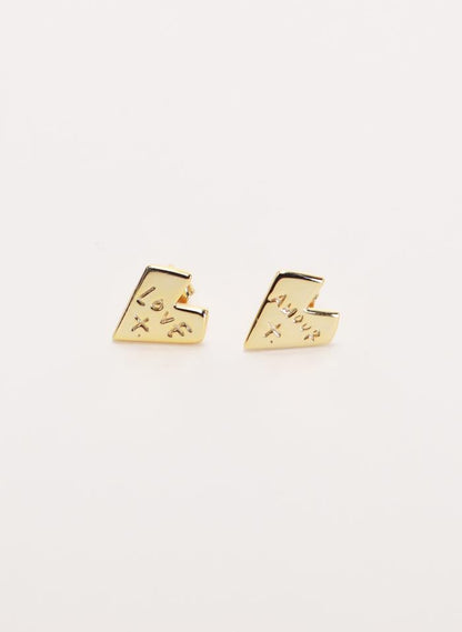 Federation Love is Amour Earings - Gold plated
