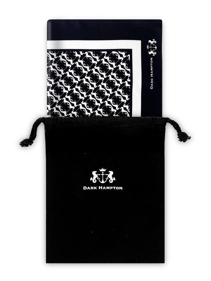 Dark Hampton Silk Scarf - THE DONNITHORNE THE BOODEE THE LITTLE SILK THE MOORE THE STEETSKAMP