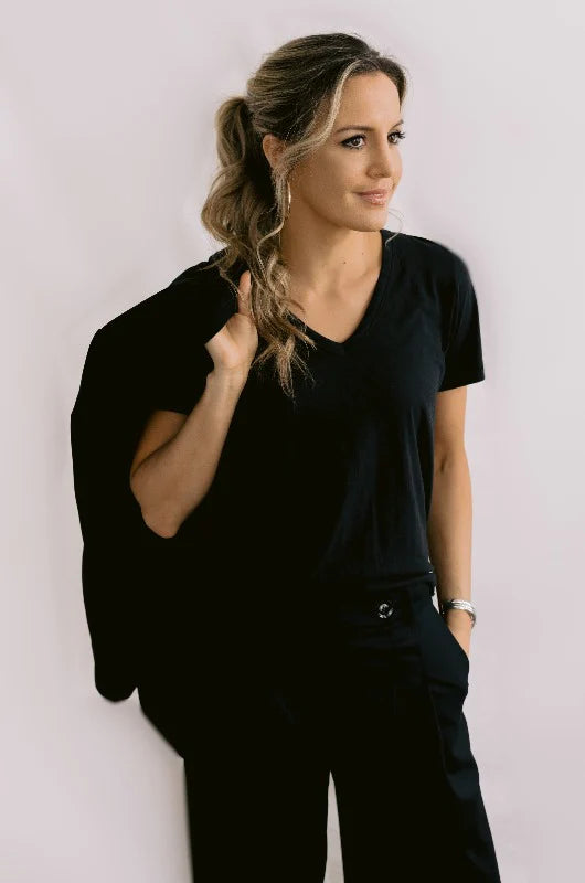 Mazu Before We Expire V Neck Tee