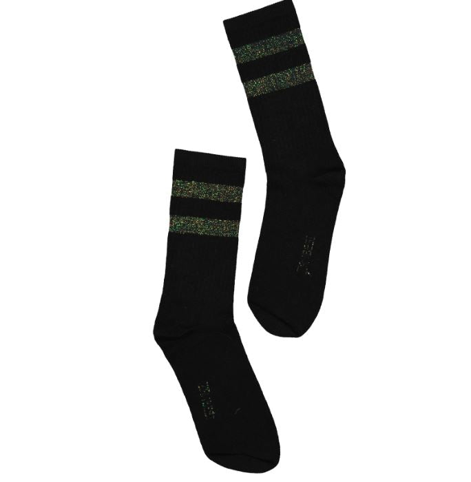 Zambesi Black & Green Stripe Socks