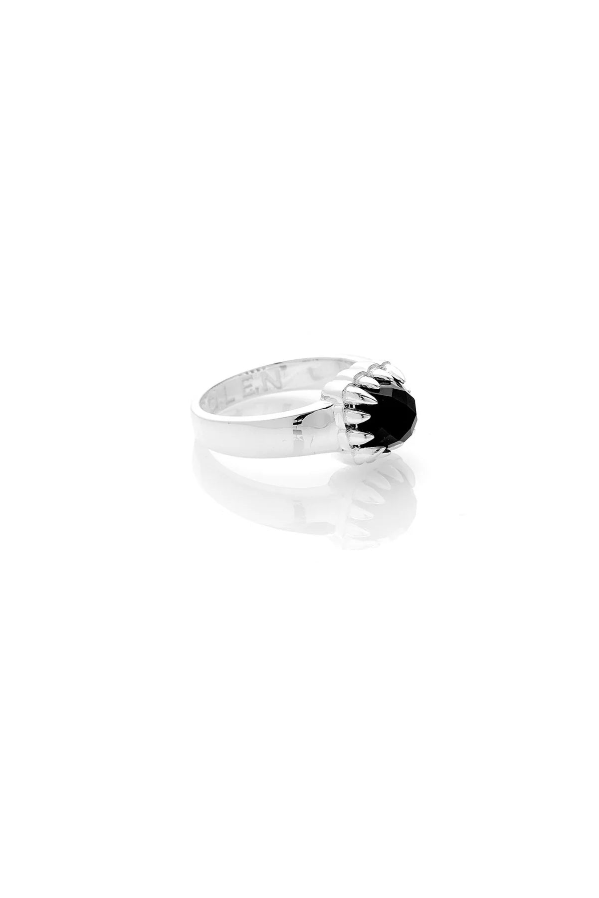 Stolen Girlfriends Club Baby Claw Ring Silver Rose Quartz or Black Onyx