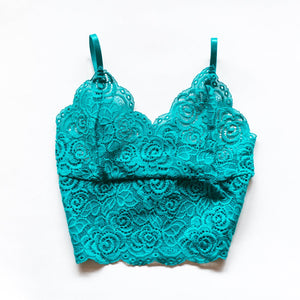 Queen of the Foxes Bralette Emerald