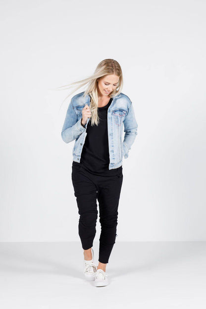 Home-Lee Classic Denim Jacket Snow Wash