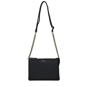 Saben Tillys Big Sis Cross Body Black and Silver Curb Chain
