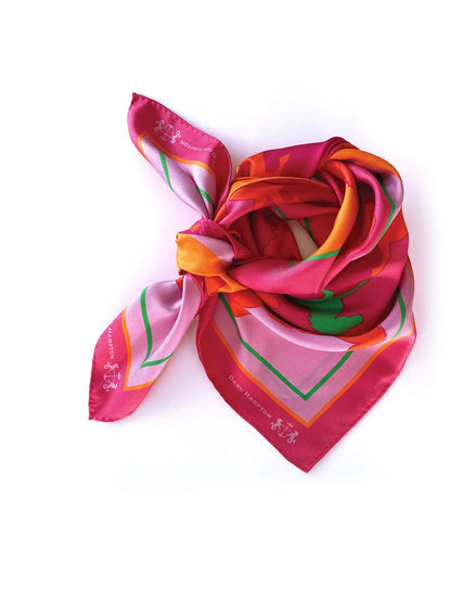 Dark Hampton Silk Scarf - THE DONNITHORNE THE BOODEE THE LITTLE SILK THE MOORE THE STEETSKAMP