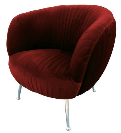Rembrandt Zephyr Occassional Chair Red Blood Velvet