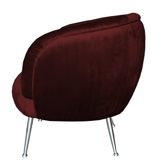 Rembrandt Zephyr Occassional Chair Red Blood Velvet