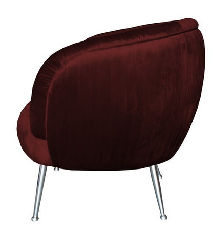 Rembrandt Zephyr Occassional Chair Red Blood Velvet