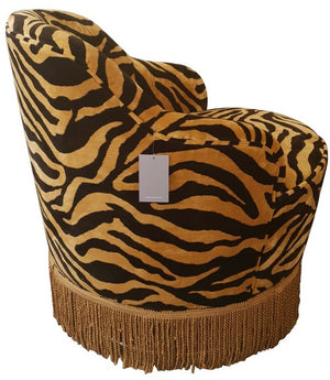 Rembrandt Tiffany Swivel Chair with fringe