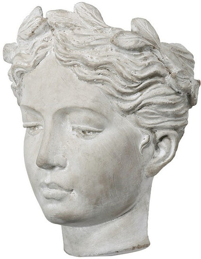 Rembrandt Visage Cement Vase/Planter - Wall Hanger