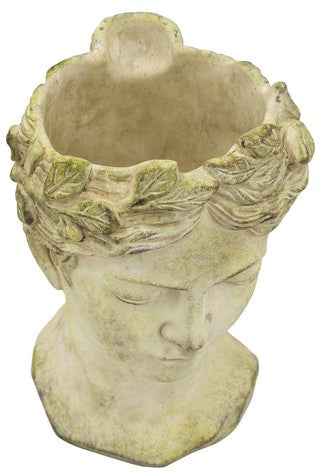 Rembrandt Visage Cement Vase/Planter - Large