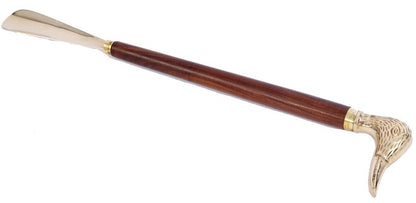 Rembrandt Shoe Horn With Walnut Finish/Brass/Duck