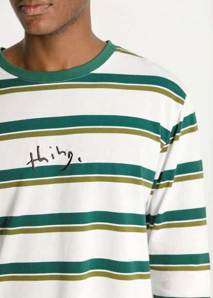 Thing Thing Long Sleeve Tee Forest Stripe