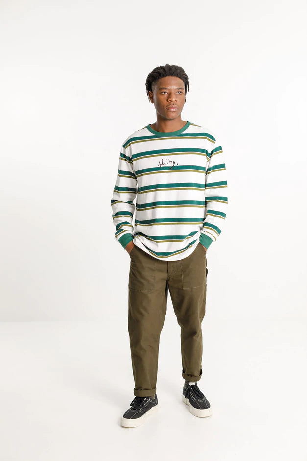 Thing Thing Long Sleeve Tee Forest Stripe
