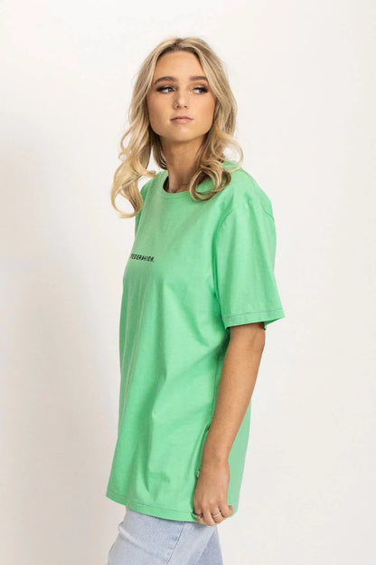 Federation Staple Tee Typo in Spearmint