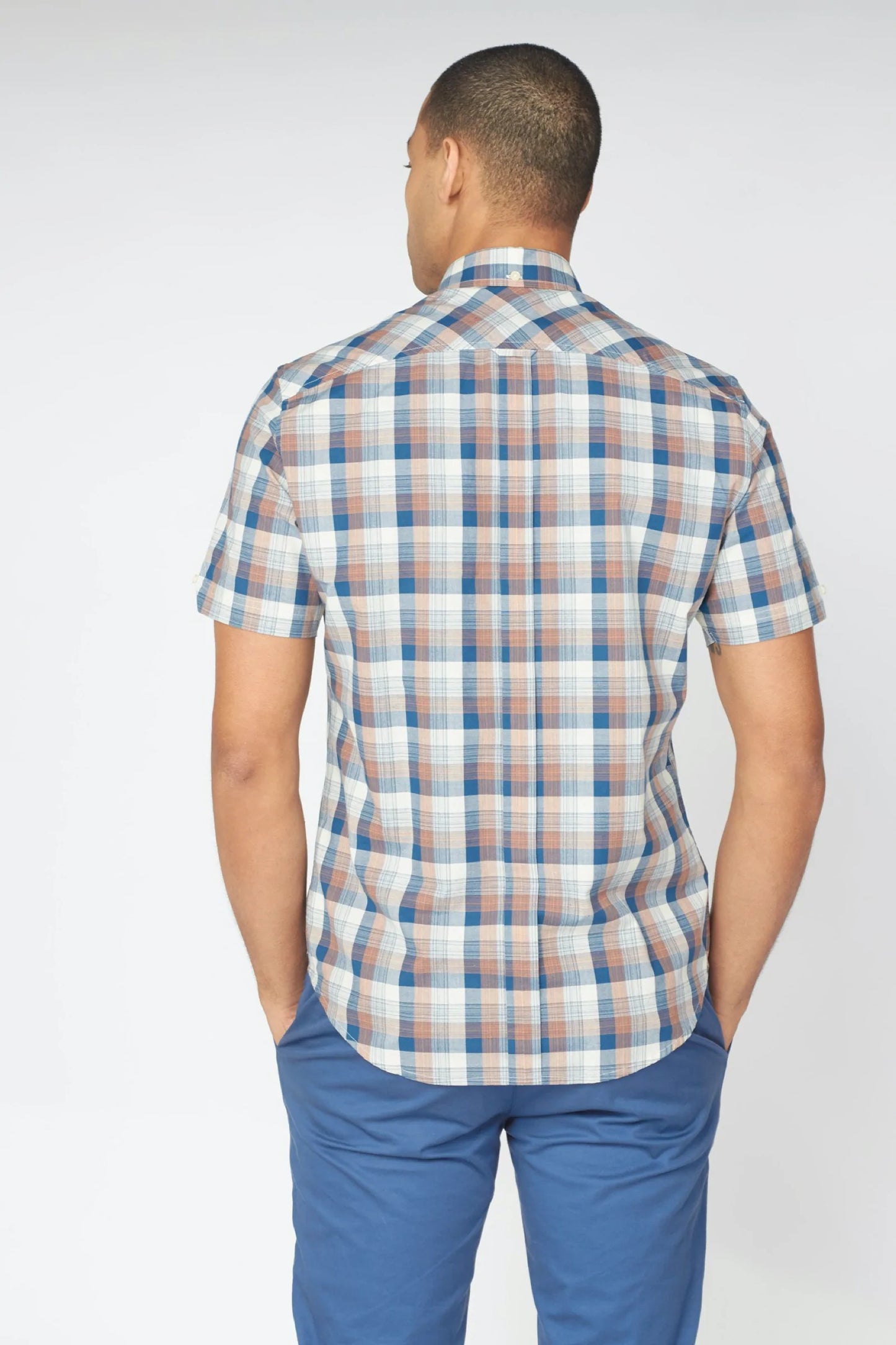 Ben Sherman Large Gradient Check Short Sleeve Shirt